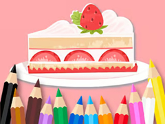 Trò chơi Coloring Book: Strawberry Cake