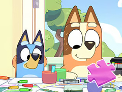 Trò chơi Jigsaw Puzzle: Bluey Family Coloring Day