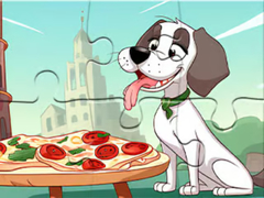 Trò chơi Jigsaw Puzzle: Dog Eating Pizza