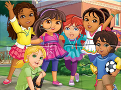 Trò chơi Jigsaw Puzzle: Dora Into City