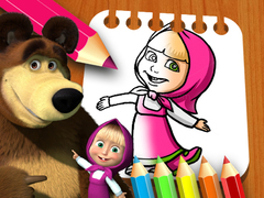 Trò chơi Masha & the Bear Coloring Book