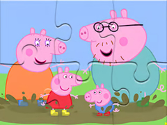 Trò chơi Jigsaw Puzzle: Peppa Pig Muddy Puddles