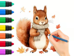 Trò chơi Coloring Book: Autumn Squirrel
