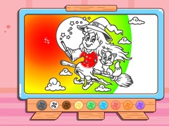 Trò chơi Coloring Book: Halloween Little Witch