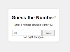 Trò chơi Number Guessing Game