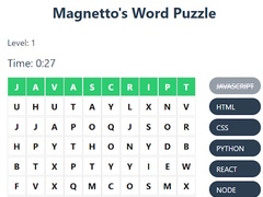 Trò chơi Magnetto's Word Puzzle