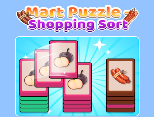 Trò chơi Sắp xếp mua sắm câu đố Mart  online.