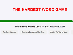 Trò chơi The Hardest Word Game