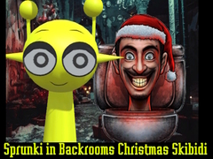 Trò chơi Sprunki in Backrooms Christmas Skibidi 