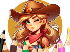 Trò chơi Coloring Book: Cowgirl