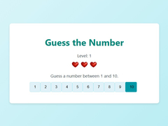Trò chơi Guess The Number