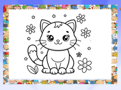 Trò chơi Beautiful Cats Coloring Book