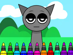 Trò chơi Coloring Book: Sprunki Incredibox Gray