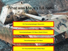 Trò chơi Tank Quiz: Maus