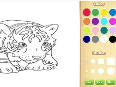 Trò chơi Baby Tiger Coloring Book