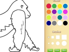 Trò chơi Gorilla Coloring Book for Kids