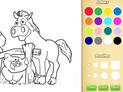 Trò chơi Farm Animals Coloring Book for Kids