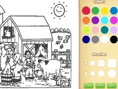 Trò chơi Farm Coloring Book For Kids
