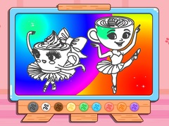 Trò chơi Sách tô màu: Ballerina Cappuccina  online.