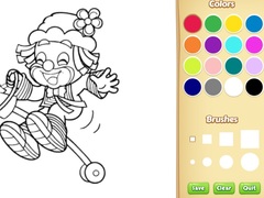 Trò chơi Clown Coloring Pages