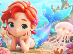 Trò chơi Jigsaw Puzzle: Chibi Mermaid Marshmallow Jellyfish