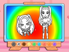 Trò chơi Coloring Book: Mira Kpop Demon Hunters