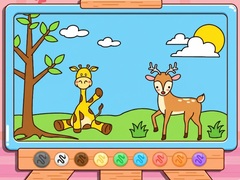 Trò chơi Coloring Book: Giraffe And Deer
