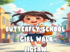 Trò chơi Butterfly School Girl Walk Jigsaw