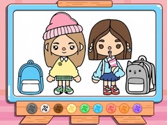 Trò chơi Coloring Book: Toca Boca Back To School