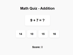 Trò chơi Math Quiz Addition