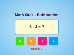 Trò chơi Math Quiz - Subtraction