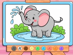 Trò chơi Coloring Book: Cute Baby Elephant