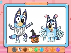 Trò chơi Coloring Book: Bluey Halloween Costume