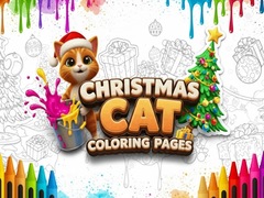 Trò chơi Christmas Cat Coloring Pages