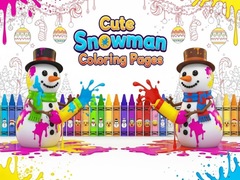 Trò chơi Cute Snowman Coloring Pages