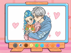 Trò chơi Coloring Book: Kpop Valentine's Day