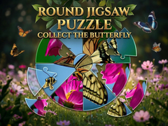 Trò chơi Round Jigsaw Puzzle - Collect the Butterfly
