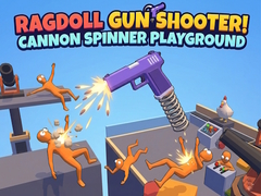 Trò chơi Ragdoll Gun Shooter! Cannon Spinner Playground