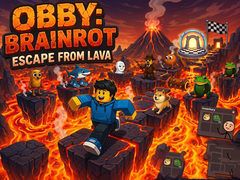 Trò chơi Obby: Brainrot escape from Lava