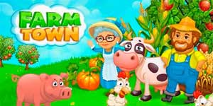 Farm Town: Happy village gần thành phố nhỏ và thị trấn 